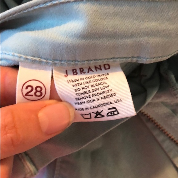 J Brand Skinny Leg Mint Green Jeans Size 28 - Picture 7 of 8